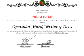 Certificación en Procesamiento de texto Word, Writer y Docs - Imagen 2
